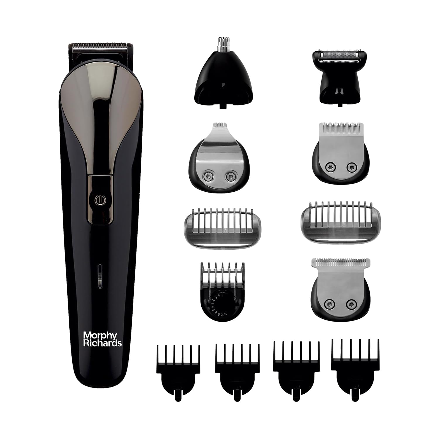 Richards Kingsman Pro 12-In-1 Grooming Kit For Men| Rechargeable All In One Men Trimmer|5 Face Nose Ear Hair Blades| Nose&Ear Trimmers| Private