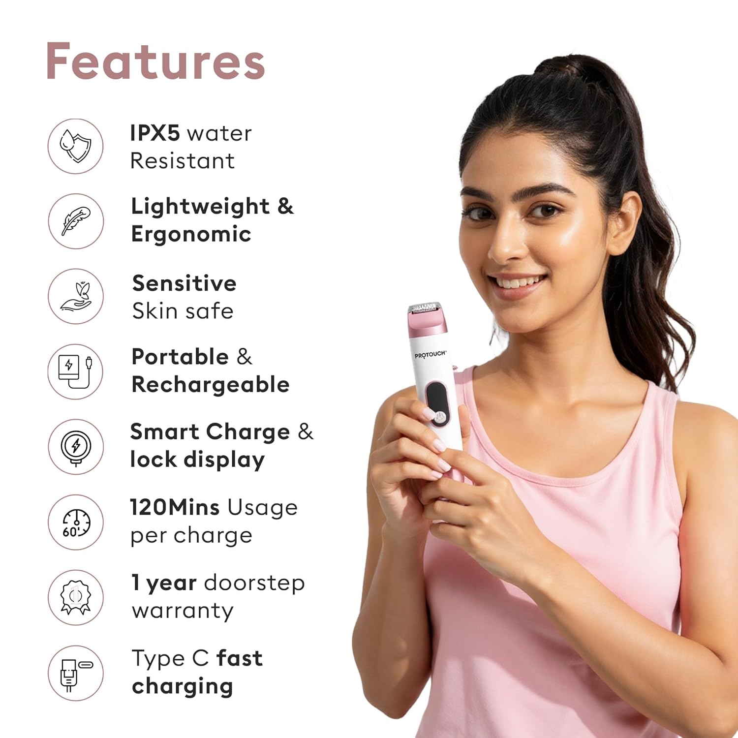 All Rounder All-in-1 Women’s Trimmer & Epilator for Face, Body, Underarms & Bikini Line | 6 MONTH WRRANTY
